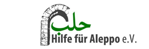Das Logo :: hilfe-fuer-aleppo.de
Hilfe für Aleppo e.V.
Hoffnung für Syrien Das Logo :: hilfe-fuer-aleppo.de
Hilfe für Aleppo e.V.
Hoffnung für Syrien